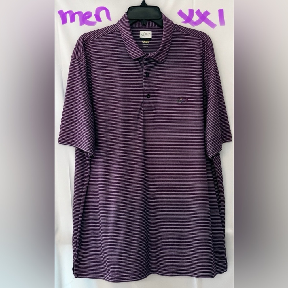 Greg Norman Collection Men's Purple Polo Shirt
